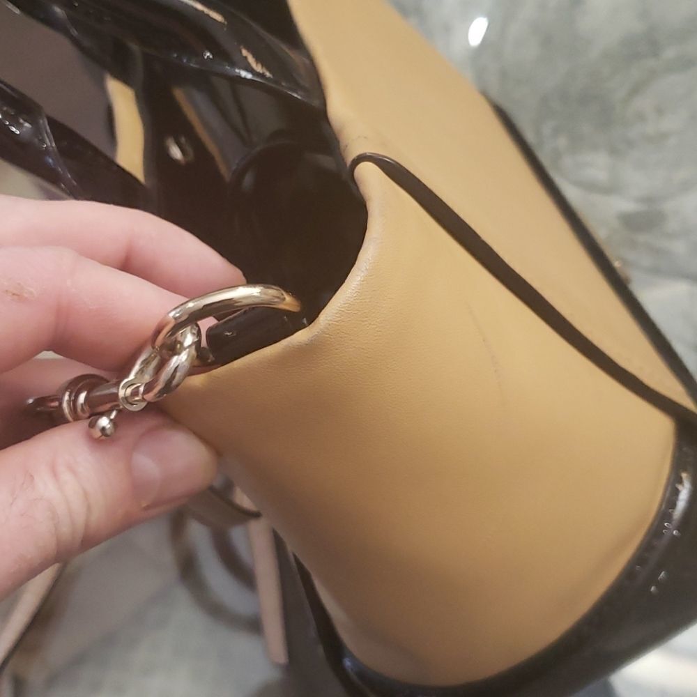 𝅺❤ Kate Spade Patent Leather Crossbody Shoulder Bag Satchel - Picture 5 of 6